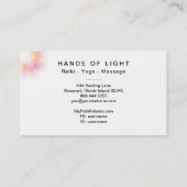 *~* Lichte energie Hands Reiki Healing Rays Visitekaartje (Achterkant)