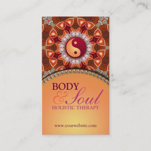 Lichte energie New age holistisch Visitekaartje (Voorkant)