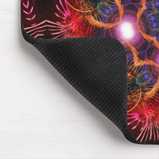 Lichte energie | Roze Paarse mousepad Muismat (Hoek)