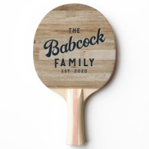 Lichte essen hout retro familienaam & jaar