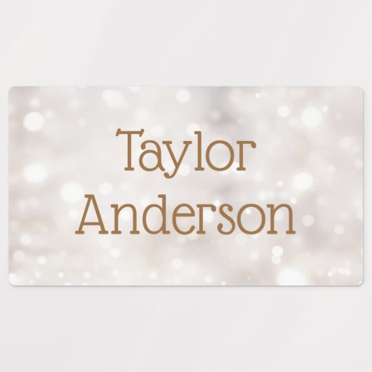 Lichte etherische bokeh waterdichte zelfklevende n labels (Design 1)