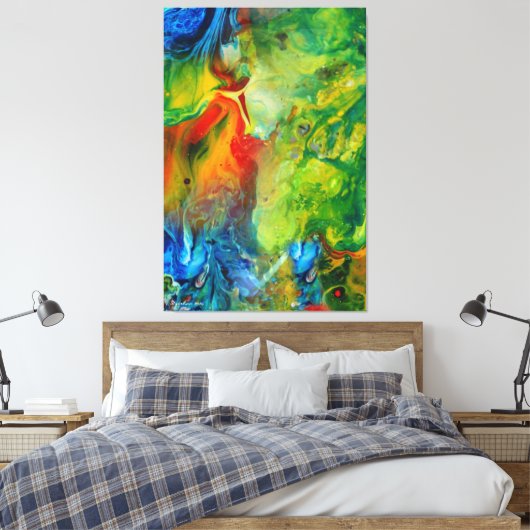 Lichte fakkel 1 Abstract landschap Canvas Afdruk (Insitu (Slaapkamer))