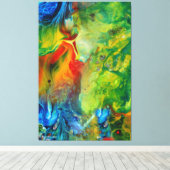 Lichte fakkel 1 Abstract landschap Canvas Afdruk (Insitu (Houten vloer))