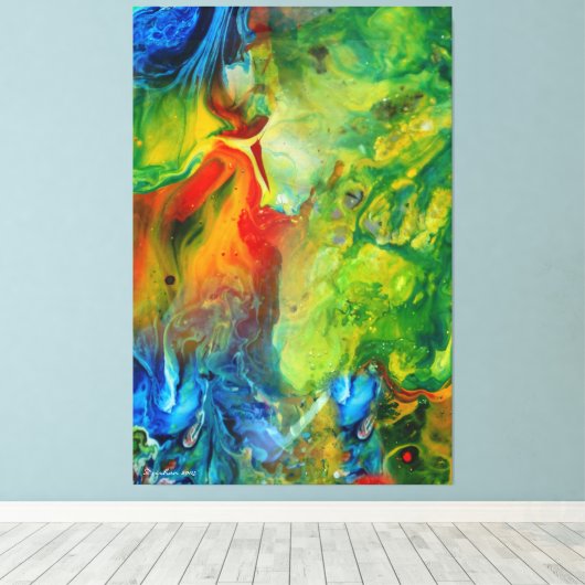 Lichte fakkel 1 Abstract landschap Canvas Afdruk (Insitu (Houten vloer))