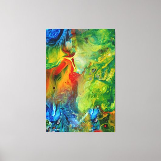 Lichte fakkel 1 Abstract landschap Canvas Afdruk (Voorkant)