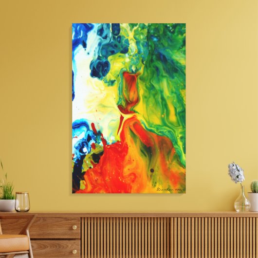 Lichte fakkel 2 Abstract landschap Canvas Afdruk (Insitu (Woonkamer))