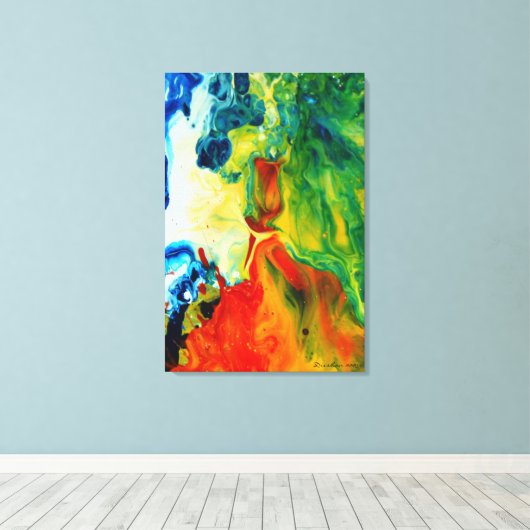 Lichte fakkel 2 Abstract landschap Canvas Afdruk (Insitu (Houten vloer))