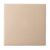 Lichte Fawn Solid Color Tegeltje (Voorkant)