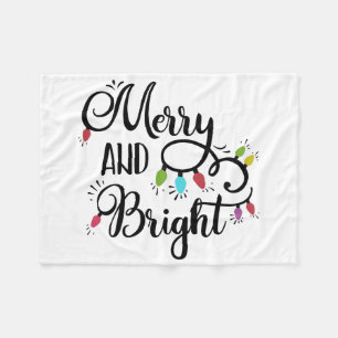 lichte feestdagen fleece deken