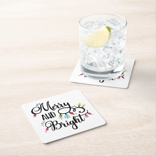 lichte feestdagen kartonnen onderzetters (Insitu)