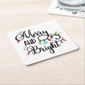 lichte feestdagen kartonnen onderzetters (Schuin)