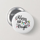 lichte feestdagen ronde button 5,7 cm (Voorkant /achterkant)