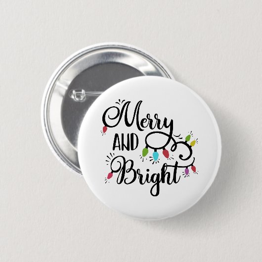 lichte feestdagen ronde button 5,7 cm (Voorkant /achterkant)