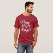 lichte feestdagen t-shirt (Voorkant volledig)