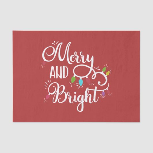 lichte feestdagen tissuepapier (Voorkant)