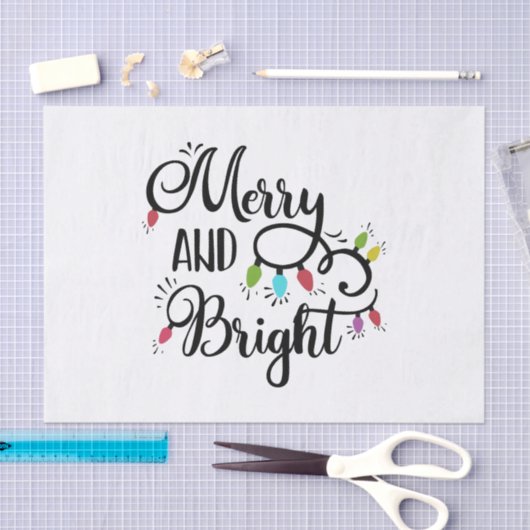 lichte feestdagen tissuepapier (Craft)