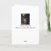 Lichte Filters neer in Gethsemane Feestdagen Kaart (Achterkant)