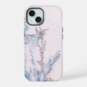 Lichte Floral achtergrond iPhone 15 Case (Achterkant)