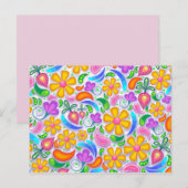 lichte florale briefkaart (Voorkant / Achterkant)