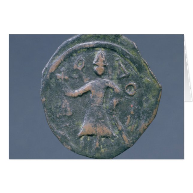 Lichte follis van Baldwin II, graaf van Edessa (Voorkant Horizontaal)