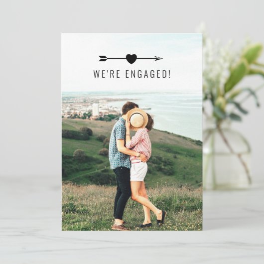 Lichte foto | Aankondiging Verloving (Staand voorkant)