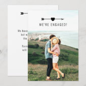 Lichte foto | Aankondiging Verloving (Voorkant / Achterkant)