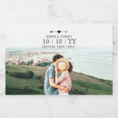 Lichte foto | De datum opslaan | ETIKET MINI-FLES (Enkel label)