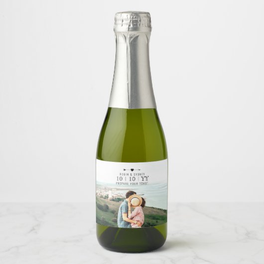 Lichte foto | De datum opslaan | ETIKET MINI-FLES (Voorkant)