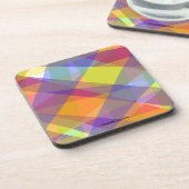 Lichte geometrische plastic onderzetter (Linkerzijde)