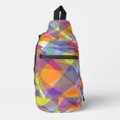 Lichte geometrische slingtas sling bag (Voorkant)