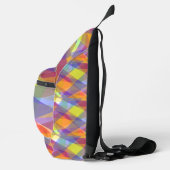 Lichte geometrische slingtas sling bag (Rechts)