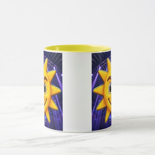 Lichte, glanzende zon mok (Midden)