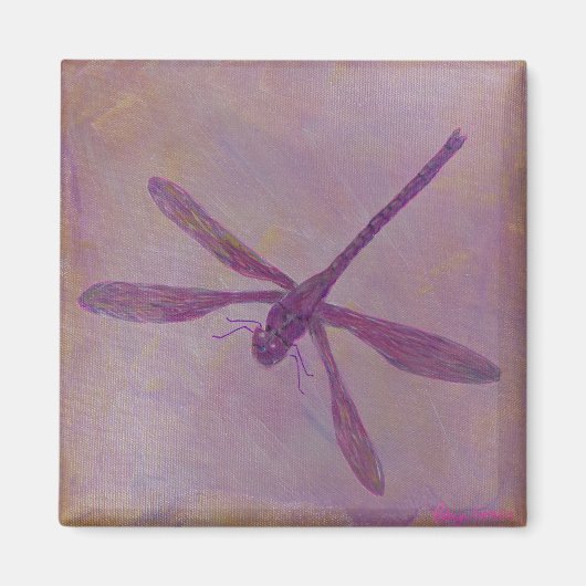 Lichte Glitter Dragonfly Magneet (Voorkant)