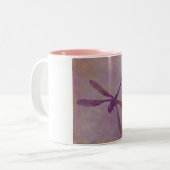 Lichte Glitter Dragonfly Tweekleurige Koffiemok (Voorkant links)