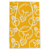 Lichte gloeilampen moderne ideeën ondernemer geel  medium cadeauzakje (Voorkant)