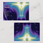 LICHTE GOLVEN, Violet, Paarse, Blauw, Wit Visitekaartje (Voorkant / Achterkant)