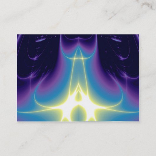 LICHTE GOLVEN, Violet, Paarse, Blauw, Wit Visitekaartje (Achterkant)