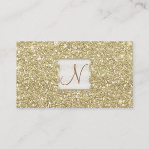 Lichte Gouden Glitter Chic Glam Glitzy Salon Spa Visitekaartje