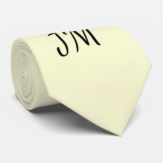 Lichte goudkleurige, gele, vaste kleur stropdas (Opgerold)