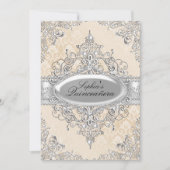 Lichte goudparelen  Glamor Quinceanera Kaart (Voorkant)