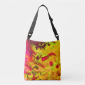 Lichte Graffiti Urban Grafische Kunst moderne abst Crossbody Tas (Voorkant)