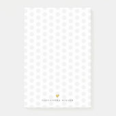 Lichte grijze pokadots post-it® notes (Voorkant)