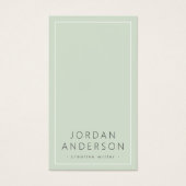 Lichte groene logo sociale media visitekaartjes (Voorkant)