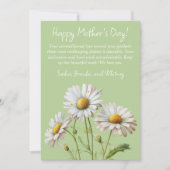 Lichte groene madeliefjes Zalig Moederdag Kaart|1  Feestdagenkaart (Voorkant)