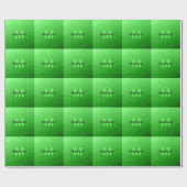 Lichte groene verloop geometrie mesh patroon Monog Cadeaupapier (Vlak)