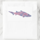 lichte haai-starscape-Sticker Rechthoekige Sticker (Tas)