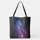 Lichte heldere kleuren canvas tas (Achterkant)