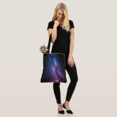 Lichte heldere kleuren canvas tas (Op model)