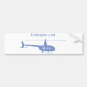 Lichte helikopter-bumper sticker (Voorkant)