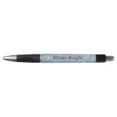 Lichte Hemelblauwe Glitter Verjaardag Pen (Voorkant)